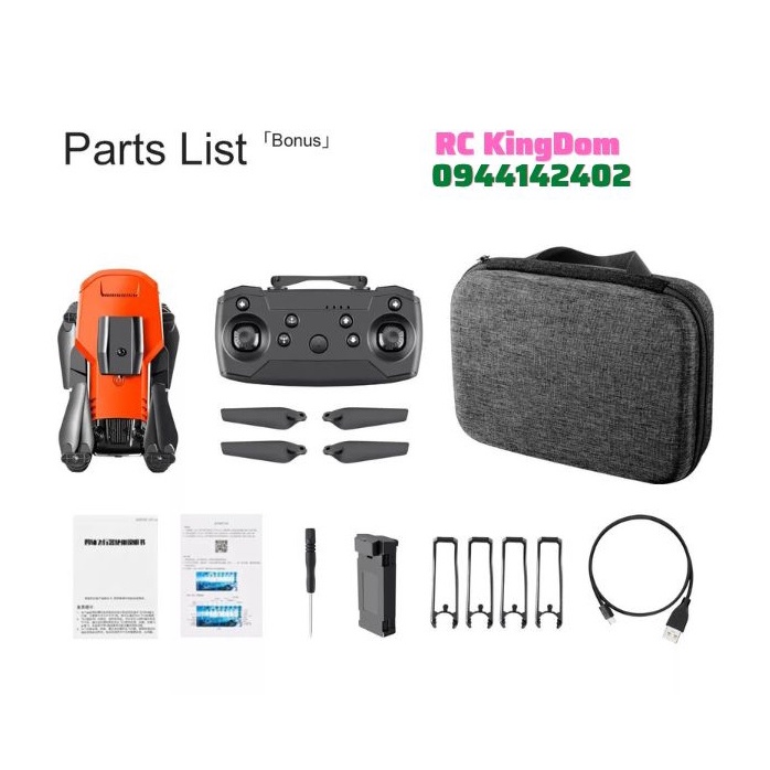 Flycam giá rẻ E100 mini  truyền hình về điện thoại, từ giữ độ cao, có cảm biến trách vật cản. Cực kỳ