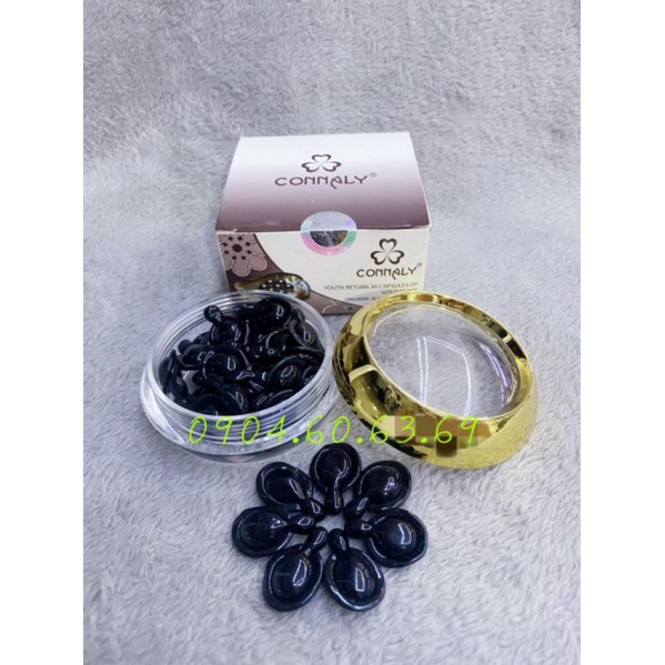 1Hộp 30 Viên Serum Trẻ Hoá Da CONNALY Mờ Nám Tinh Chất Collagen Và Ngọc Trai Đen