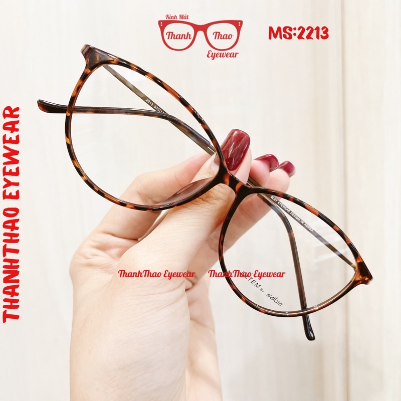Gọng Kính Cận Nữ Mắt Mèo Mảnh Nhựa Ultem Chịu Nhiệt Tốt M2213- THANHTHAO EYEWEAR