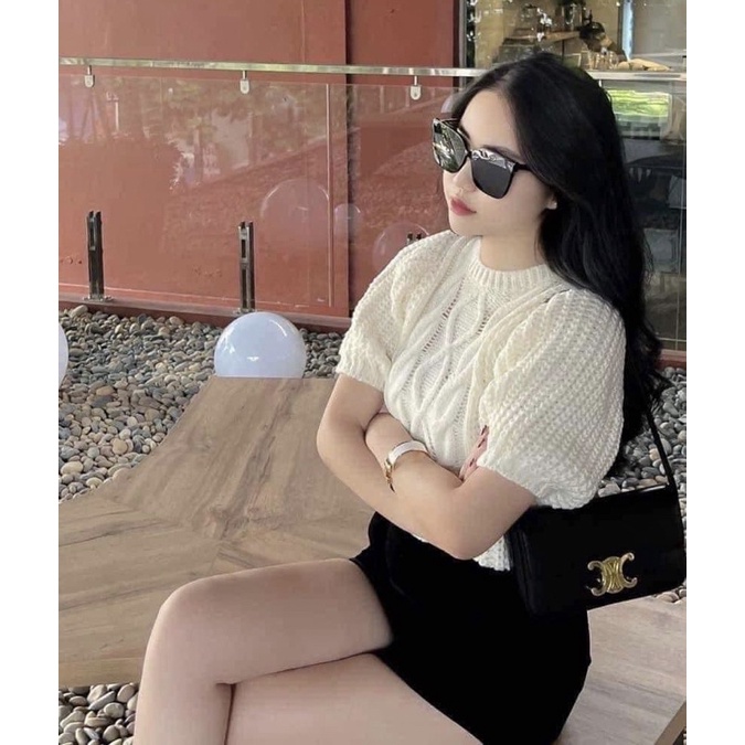 áo len cộc tay nữ SHEIN auth