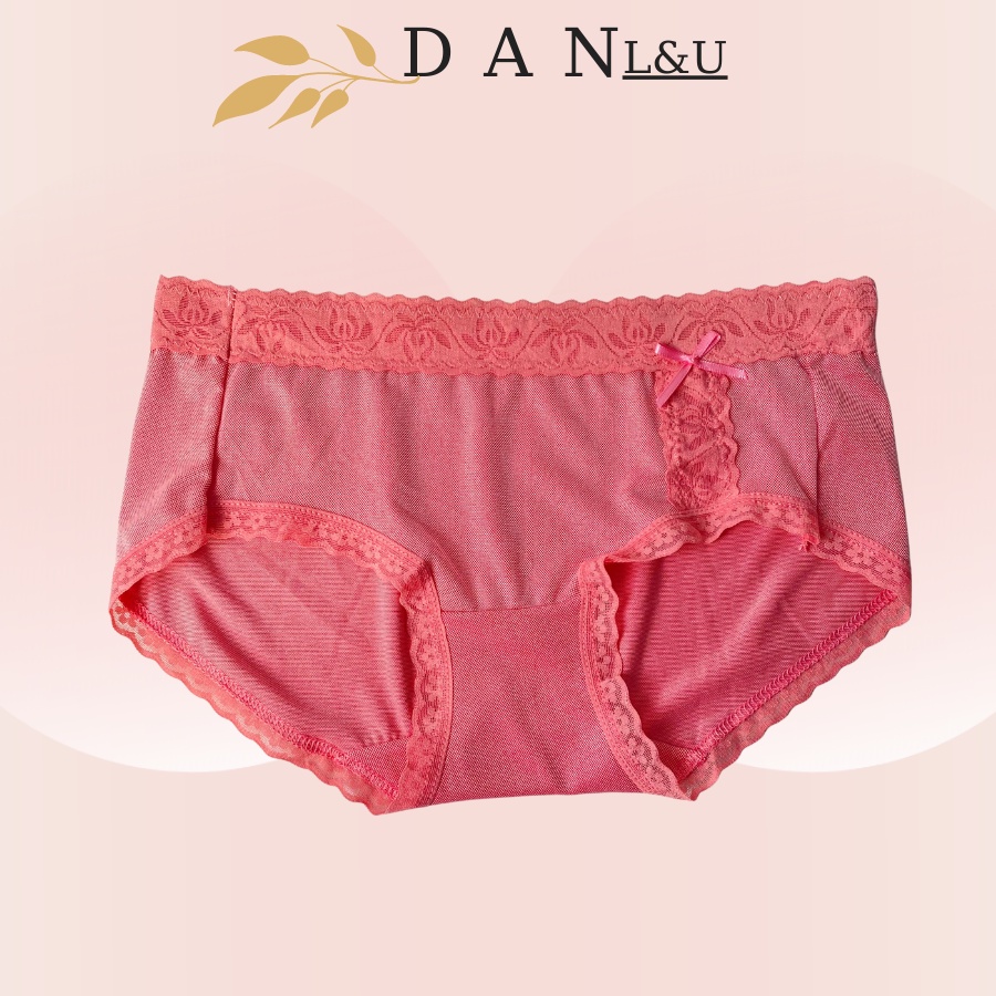 Quần Lót Cotton Đính Nơ Co Dãn Mềm Mại Xinh Xắn DAN L&amp;U 868