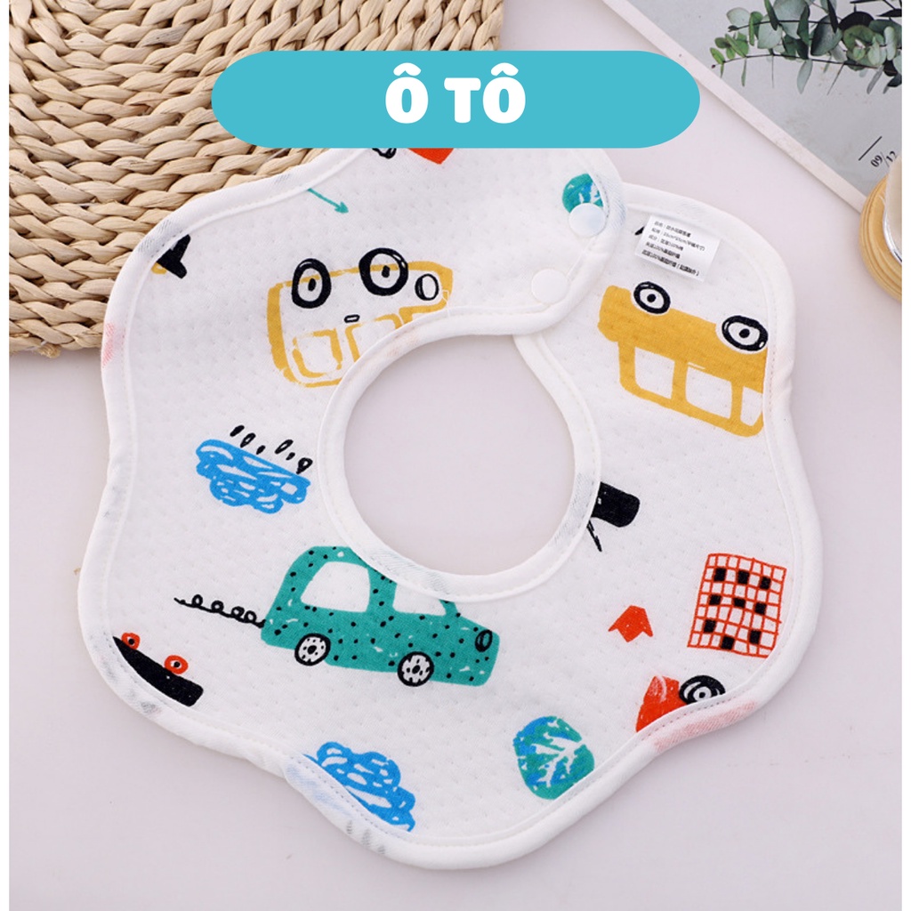 Yếm tròn xoay mã đẹp - Chống thấm cho bé