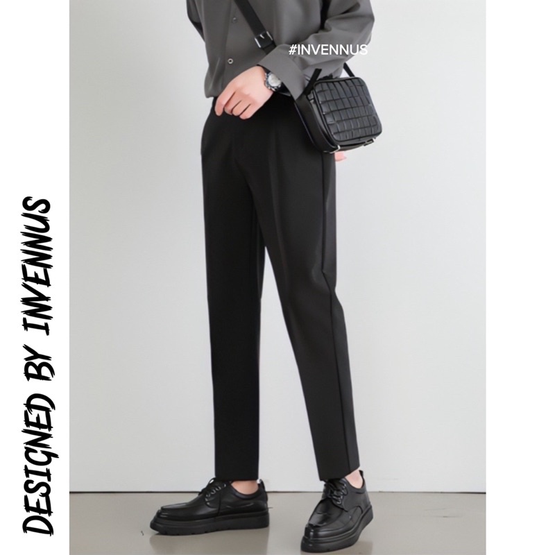 Quần tây nam cạp chun INVENNUS quần âu nam baggy phong cách hàn chất vải mềm mịn không nhăn không xù - MQ05