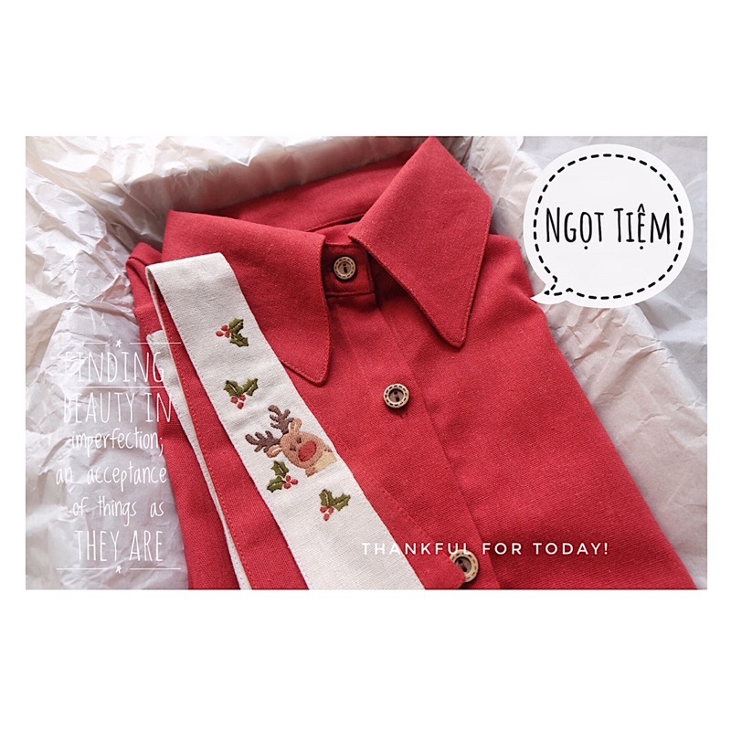 Sơ mi phối cà vạt thêu