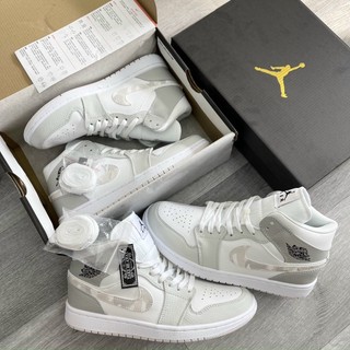 Giày Jordan 1 High grey camo cao xám camo cao cấp full box