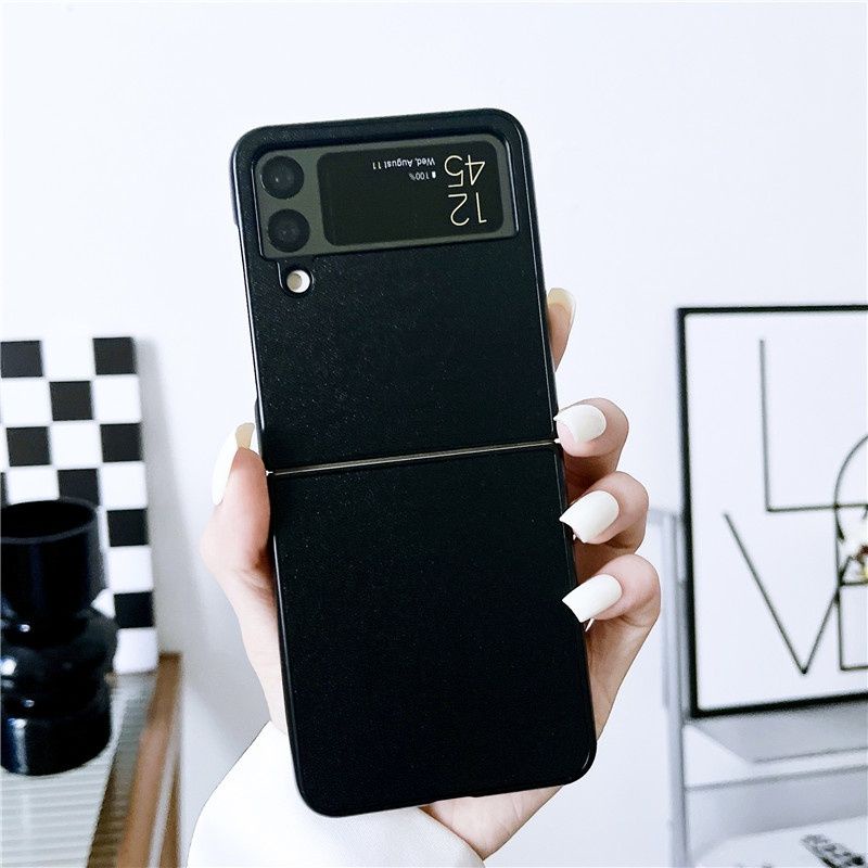 Nhiều màu - Ốp Samsung Z Flip 3 - ZFlip 4 - ZFlip3 - Flip4 5G pastel phủ da xinh xắn