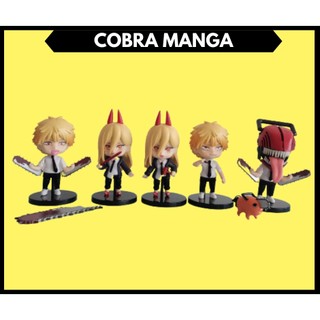 Full set Mô hình Chainsaw Man - Denji Power Pochita Quỷ cưa Denji - Mô hình nhân vật Denji Pochita Power - Cobra Manga