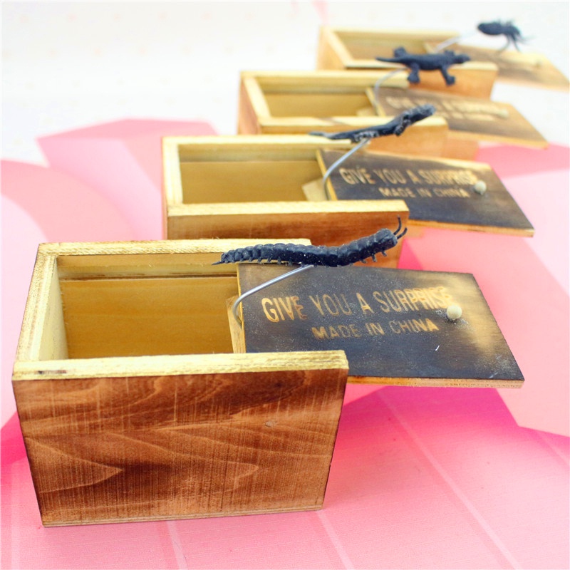 Hộp Gỗ Biến Ra Con Vật ngẫu nhiên, Đồ Chơi Troll Vui Nhộn, Hù Dọa Ngày Halloween, Sáng Tạo, Thông Minh Cho Bé