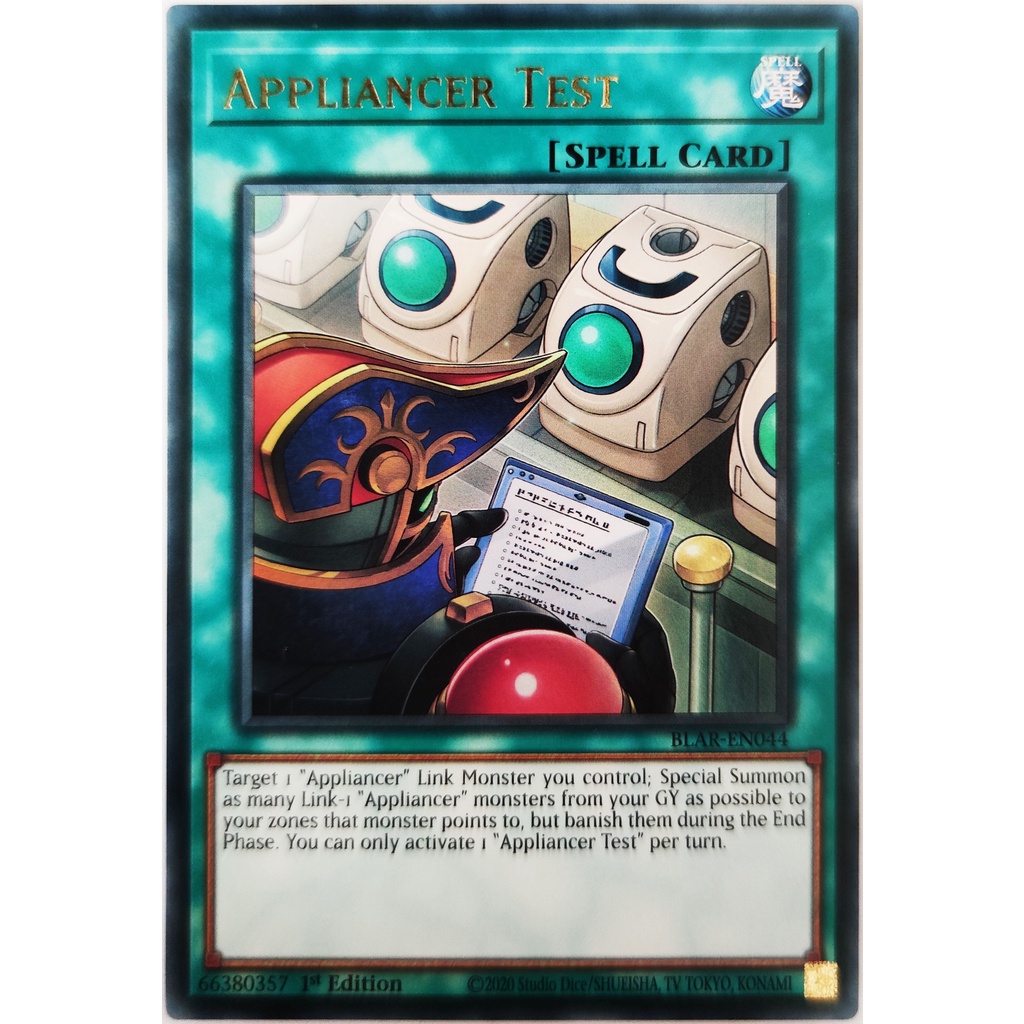 [Thẻ Yugioh] Appliancer Test |EN| Ultra Rare