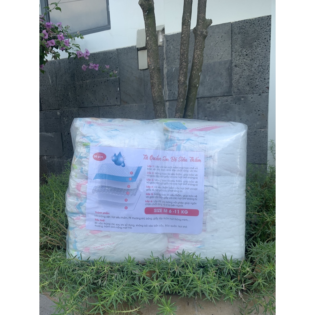 [Bán chạy]  Tã bỉm trần em bé chất lượng, siêu tiết kiệm, an toàn tuyệt đối  đủ size