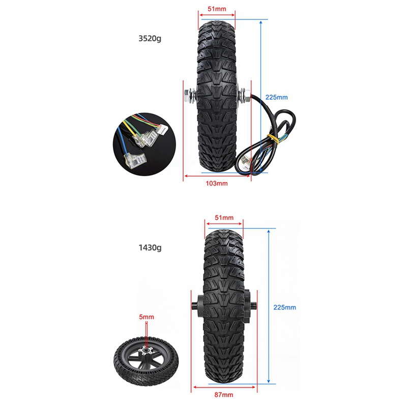 Bánh Xe 8.5X2 Inch Thay Thế Chuyên Dụng Cho Xe Scooter Điện Xiaomi M365 Pro