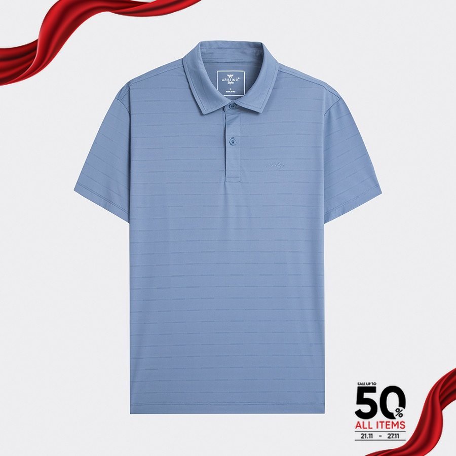 Áo polo nam ARISTINO dáng suông thể thao khỏe khoắn, mặt vải mềm mát, thân thiện với da - APS189S2