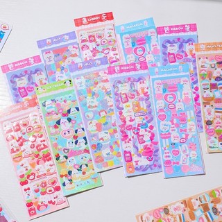 Hình Dán dễ thương Con Vật lấp lánh nhỏ,Stickers Trang trí Top,thẻ
