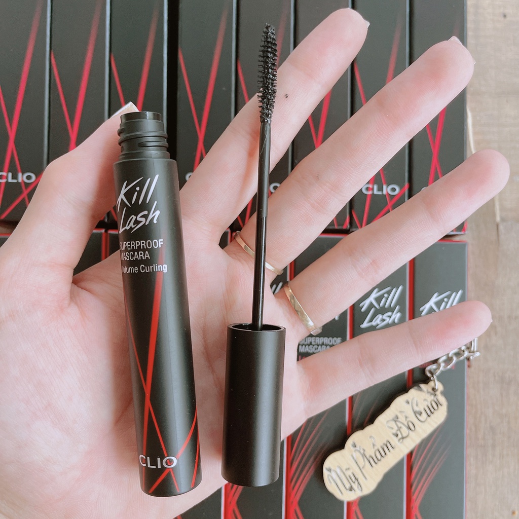 Mascara Làm Cong Mi, Chống Trôi Clio Kill Lash Superproof Mascara 7G - 001 Long Curling [Chính Hãng]