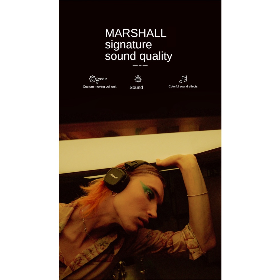 Tai Nghe Bluetooth Không Dây 4 Thời Gian Mới Cho Marshall Major IV