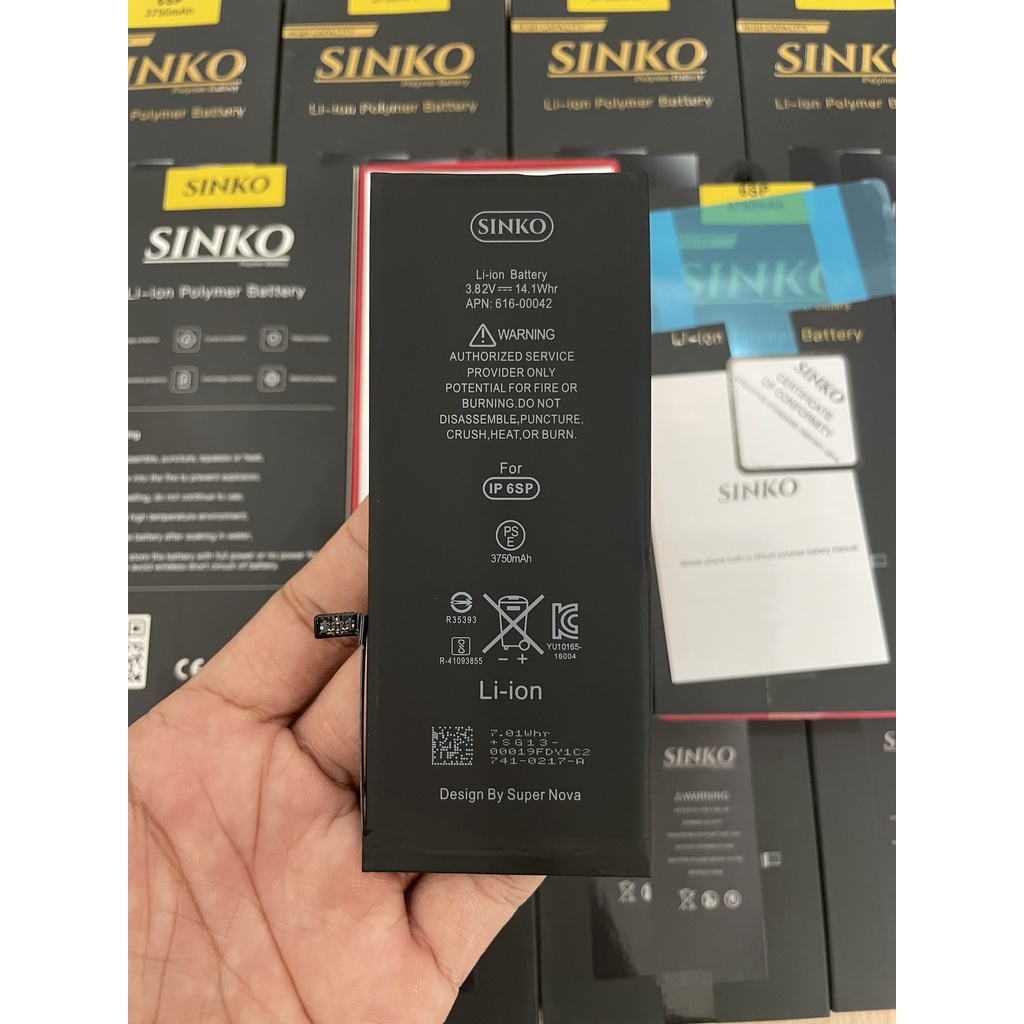 PIN IP 6+ DUNG LƯỢNG CAO