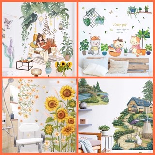 Decal dán tường Hàn Quốc, Decal trang trí phòng ngủ, phòng khách
