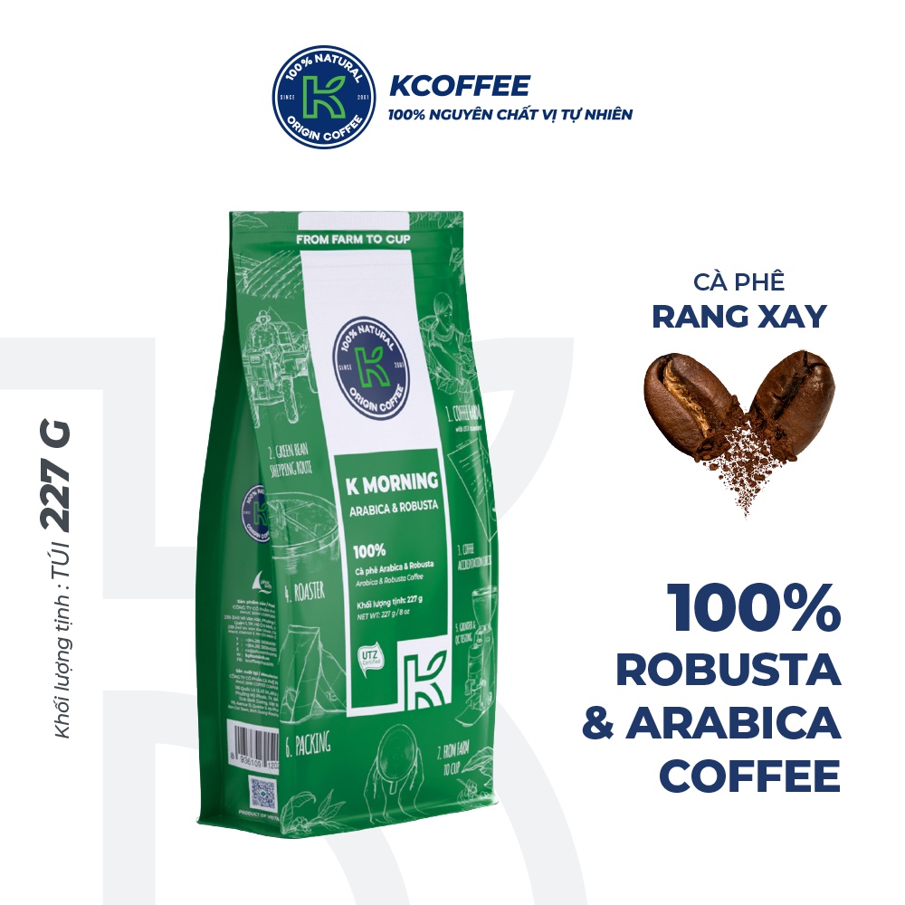 Hộp Quà Tặng Cà Phê Rang Xay Cà Phê Hoà Tan Love Box 2 - Cà Phê Robusta và Arabica