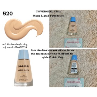 Kem nền covergirl clean matte liquid foundation