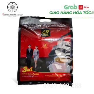 Cà Phê Sữa Hoà Tan G7 3in1_Bịch 50 Gói  vuông Trung Nguyên