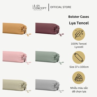 Vỏ gối ôm lụa tencel cao cấp 37 x 100 – à ơi concept k