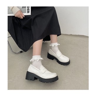 (XẢ KHO CẮT MẪU)  GIÀY LOAFERS CAO GÓT PHONG CÁCH RETRO