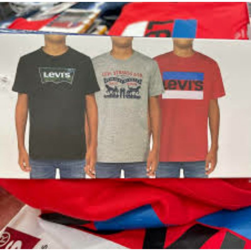 [Hàng mua tai Mỹ] Set 2 áo thun unisex Levi's của Mỹ- sai M dưới 56kg đẹp