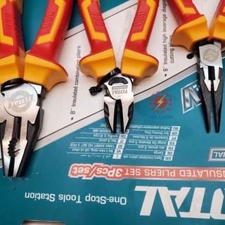 Bộ 3 kìm cách điện Total THT2K0302