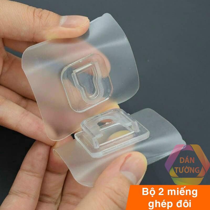 Bộ miếng dán tường ghép đôi chữ U và chữ T- dùng treo ổ điện, dụng cụ nhà tắm, vật dụng gia đình