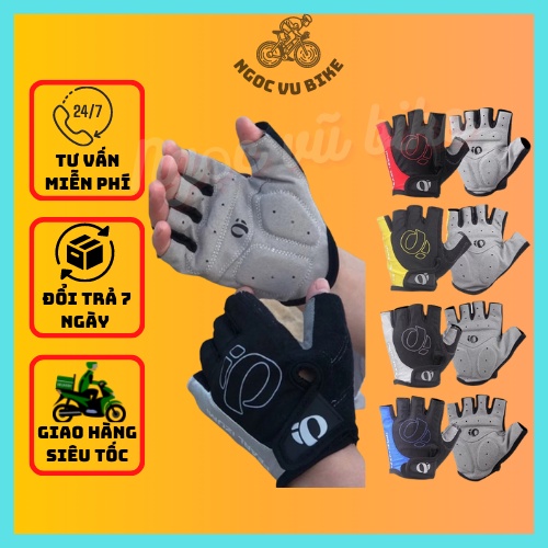 Găng tay bao tay IZUMI chống nắng xe đạp xe máy cho nam nữ hở ngón thiết kế đệm bảo vệ lòng bàn tay