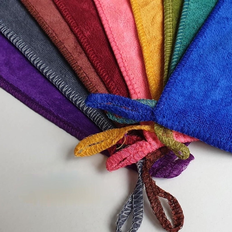 Khăn lau ô tô khăn làm nail khăn lau bàn ghế size 30x30 có móc treo