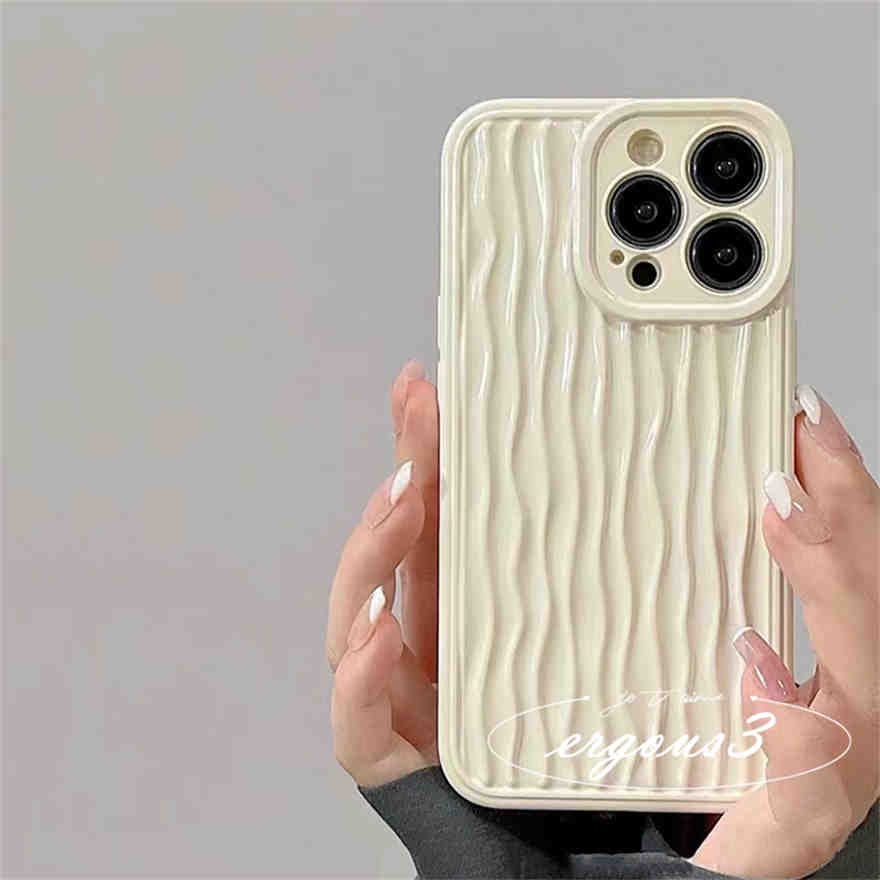 Ốp Điện Thoại Silicon Mềm Họa Tiết Sóng Nước 3D Cho iPhone 14 13 12 11 Pro Max SE2020 X XR Xs Max 7 8 Plus