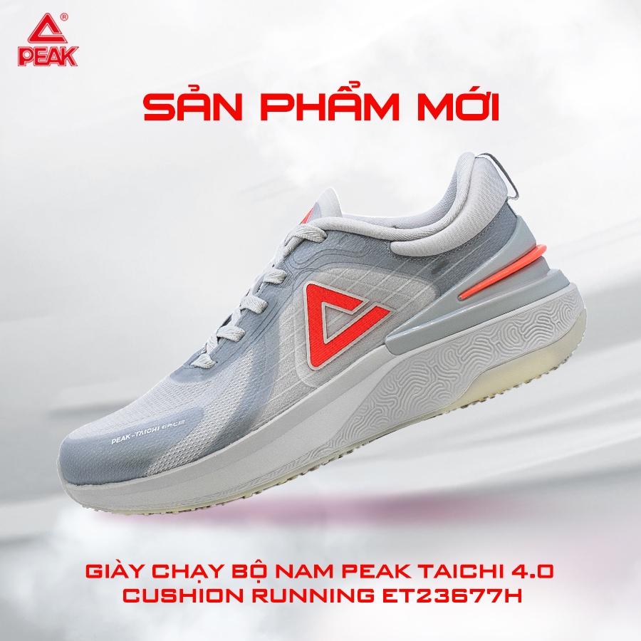 Giày chạy bộ Nam Nữ PEAK Taichi 4.0 Cushion Running ET23677H