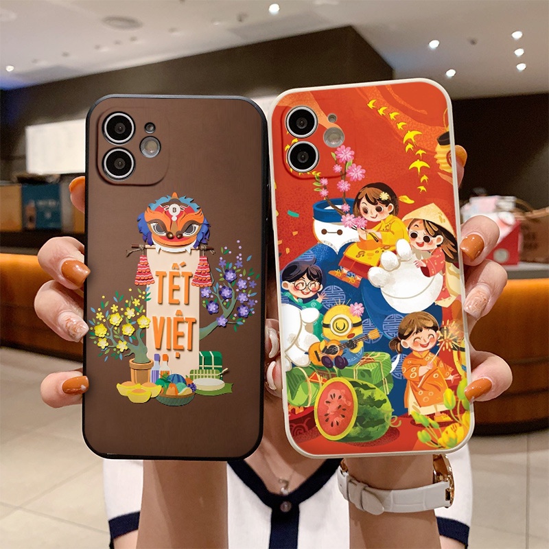 Ốp iphone cạnh vuông gia đình đoàn viên bảo vệ cam 6/6splus/7/7plus/8/8plus/x/xr/xs/11/12/13/14/pro/max/plus/