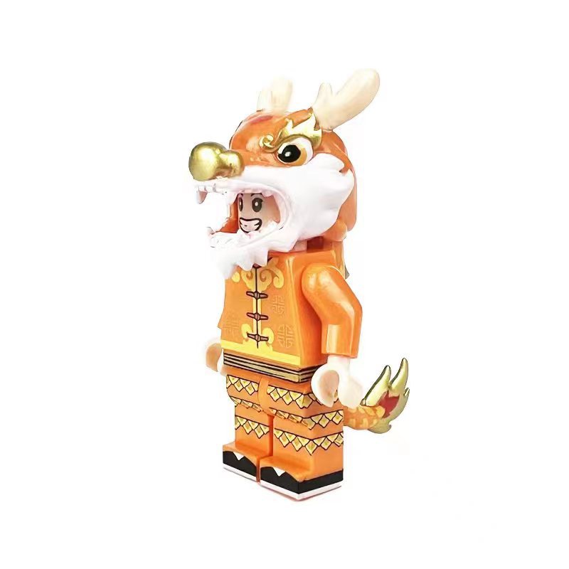 Minifigures Các Mẫu Nhân Vật Múa Lân Sư Rồng Nhiều Màu Sắc - Đồ Chơi Lắp Ráp Mini