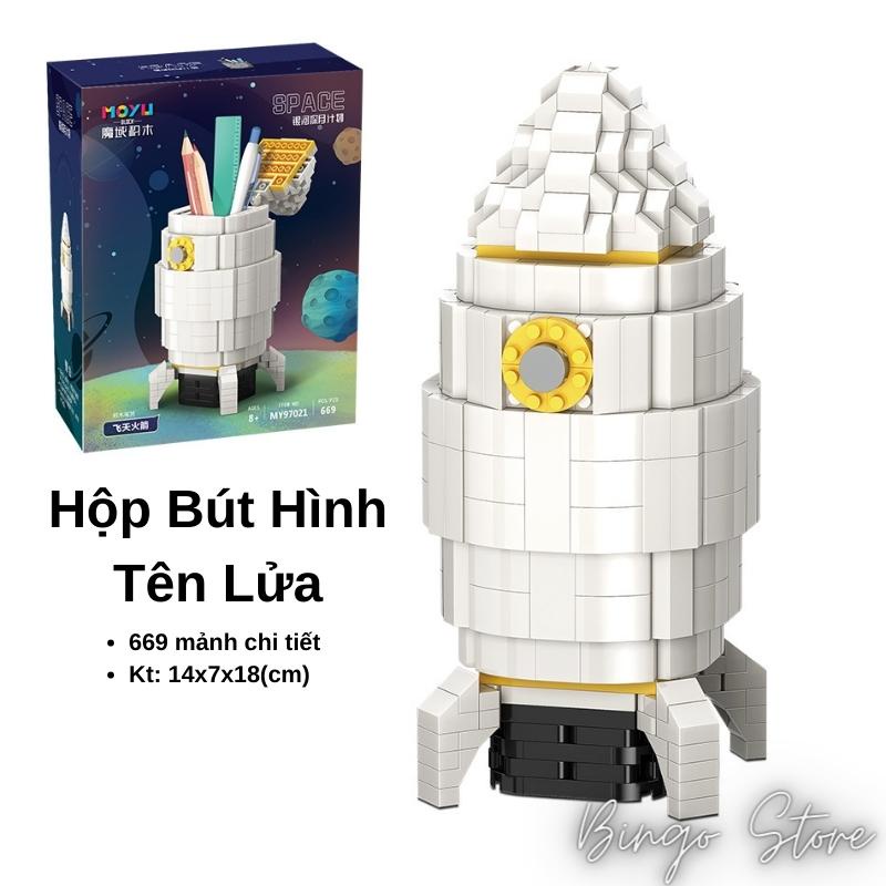 BỘ SƯU TẬP MÔ HÌNH LẮP RÁP HỘP BÚT PHI HÀNH GIA KÈM ĐÈN LED