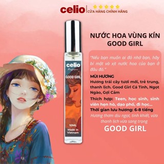 Nước Hoa Vùng Kín Cô Bé CELIO TOP 1 Nước Hoa Nữ Thơm Lâu Hết Hôi Bim Bím Cao Cấp Cá Tính Ngọt Ngào Gợi Cảm 12ml Dạng Xịt
