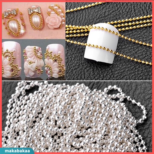 Cuộn Dây Chuỗi Hạt 5m Chuyên Dụng Cho Trang Trí Móng Tay 3D DIY