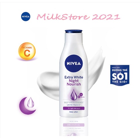 Bộ Đôi Sữa Dưỡng Thể NIVEA Phục Hồi & Dưỡng Sáng Da Ngày & Đêm