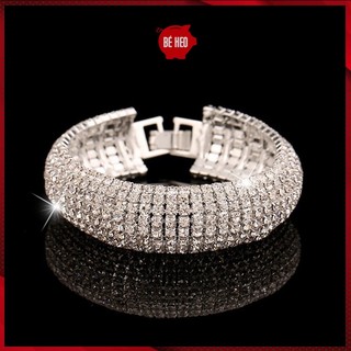 Lắc tay nạm đá sáng lấp lánh sang trọng Trang sức Bé Heo BHLT204
