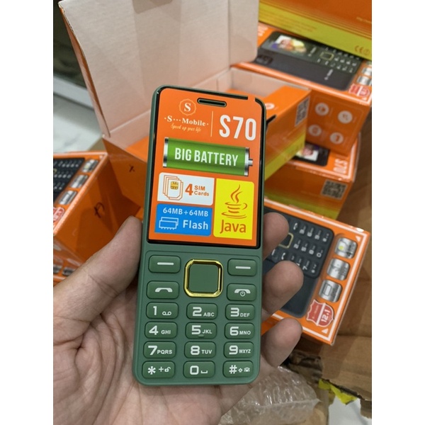 ⚡️ Điện Thoại S-Mobile S70 4 Sim - Bảo Hành 12 Tháng