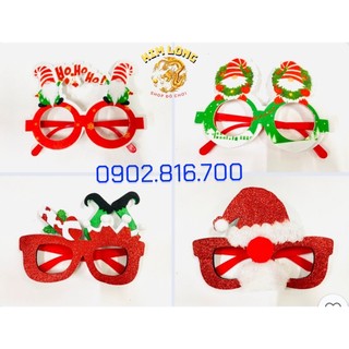 Mắt kính mắt kiếng noel ko tròng cho bé trang phục giáng sinh