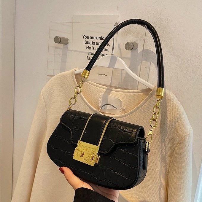 Túi xách nữ JUMALY Túi đeo chéo xách tay phối dây xích quai ngọc TX192