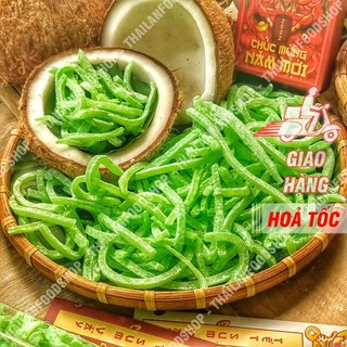 Mứt Dừa Non Thanh Điệp Sợi Đũa Vị Lá Dứa Túi 1kg