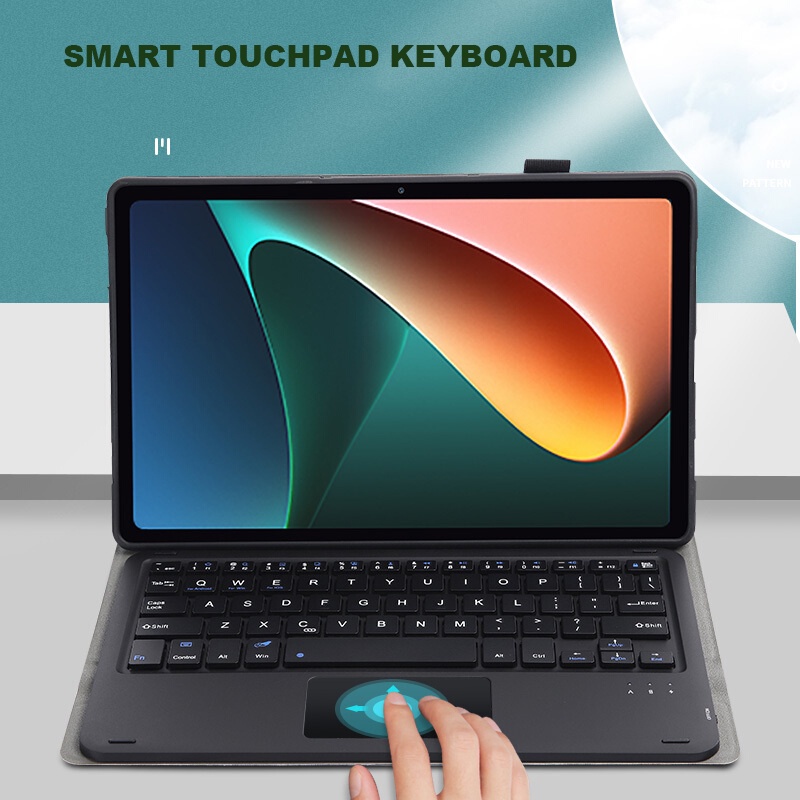 Ốp Máy Tính Bảng Da PU Có Bàn Phím Bluetooth Không Dây Cho Xiaomi Redmi Pad Tablet 2022 Touchpad Redmi Pad 10.61 Inch