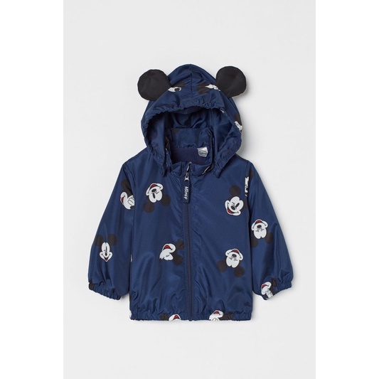 Áo khoác có mũ hoạ tiết mickey xinh xắn cho bé trai săn sale China sz 12-18m