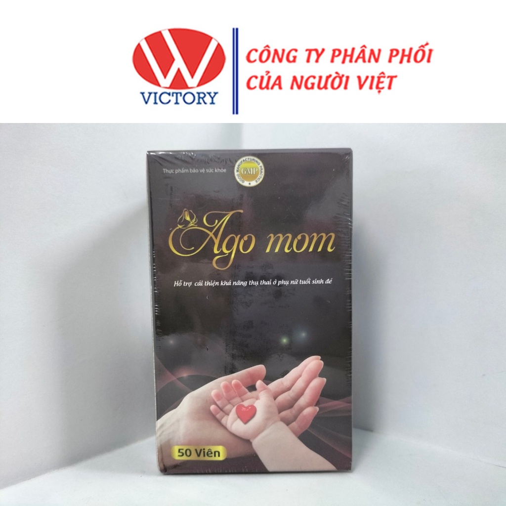 Ago Mom giúp tăng cường khả năng thụ thai và bổ sung dưỡng chất cho nữ giới - 50 viên - VIC Pharmacy