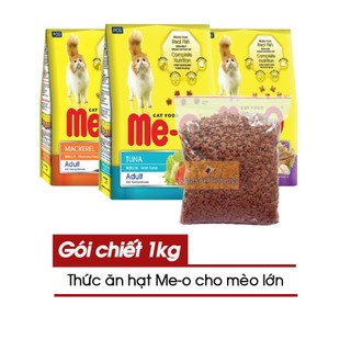 Thức ăn mèo me-o túi zip 1kg - đủ vị