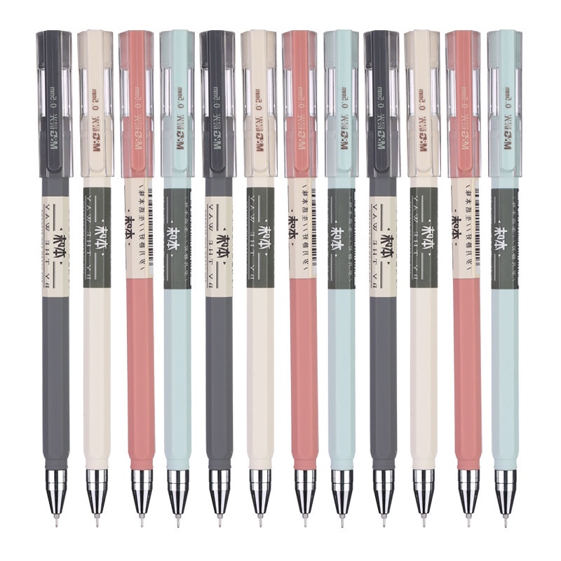 Set 4 Bút Bi Mực Đen Ngòi 0.5mm