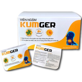 Kẹo Ngậm Ho Kumger hỗ trợ bổ phế, giảm ho, giảm đau họng (Hộp Lớn 100 Viên/Hộp)